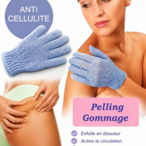Gant de Massage Anti-cellulite pour Savon Noir Peeling