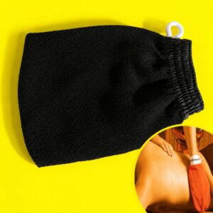 Gant exfoliant noir