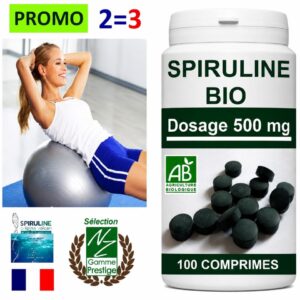 Spiruline bio française 100 comprimés